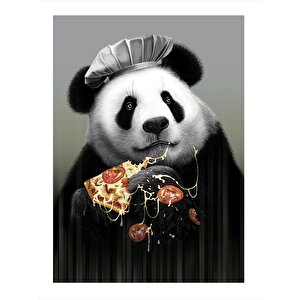Pizza Yiyen Panda Mdf Tablo 25cmx 35cm 25x35 cm