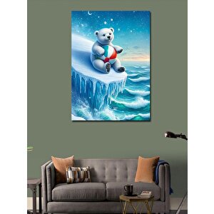 Kanvas Tablo Deniz Topu Ve Kutup Ayısı 70x100 cm