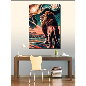 Kanvas Tablo Asil Aslan 100x140 cm