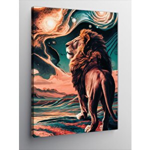 Kanvas Tablo Asil Aslan 70x100 cm
