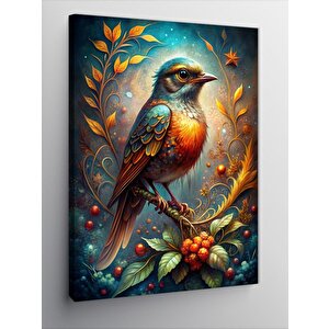 Kanvas Tablo Daldaki Kuş 100x140 cm