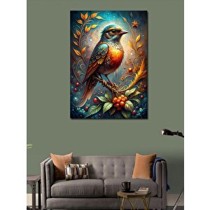 Kanvas Tablo Daldaki Kuş 100x140 cm