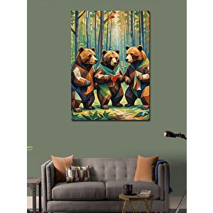 Kanvas Tablo Sevimli Ayılar 70x100 cm