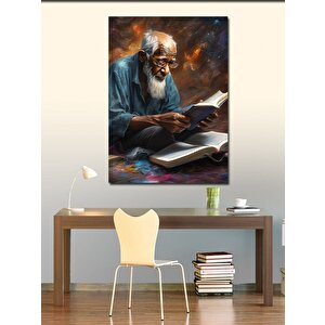 Kanvas Tablo Kitap Okuyan Adam 100x140 cm
