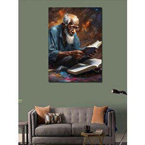 Kanvas Tablo Kitap Okuyan Adam