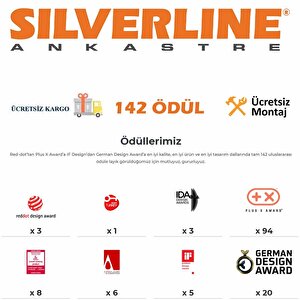 3457 Soho Siyah 60cm Davlumbaz