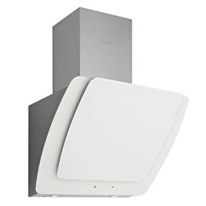 Misto Silence Beyaz Cam Davlumbaz 60 Cm