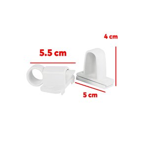 Pimapen Pvc Pencere Kapı Sineklik Kapama Çarpma Kilit Plastik Pratik Tutucu Aparat 2 Adet