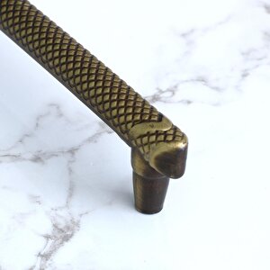 Dekor Eskitme Antik Sarı Metal 224 Mm Mobilya Mutfak Çekmece Dolap Dolabı Kulpu Kulbu Kulpları