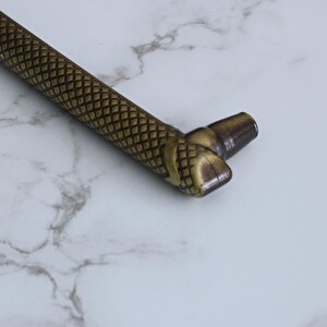 Dekor Eskitme Antik Sarı Metal 224 Mm Mobilya Mutfak Çekmece Dolap Dolabı Kulpu Kulbu Kulpları