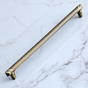 Dekor Eskitme Antik Sarı Metal 224 Mm Mobilya Mutfak Çekmece Dolap Dolabı Kulpu Kulbu Kulpları