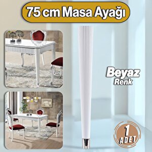 Suit Masa Dresuar Ayağı 75 Cm Plastik Beyaz Ayak Mutfak Yemek Masası Mobilya Ayakları Beyaz