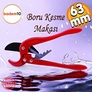 Vira Pvc Profesyonel Plastik Boru Kesme Makası 63 Mm Çelik