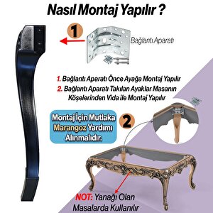 Sütun Masa Dresuar Ayağı 77 Cm Plastik Ayak Siyah Mutfak Yemek Masası Mobilya Ayakları Siyah