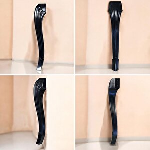 Sütun Masa Dresuar Ayağı 77 Cm Plastik Ayak Siyah Mutfak Yemek Masası Mobilya Ayakları Siyah