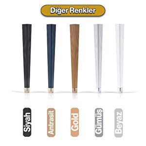 4 Adet Elit Plastik Masa Dresuar Ayağı 75 cm Gold Altın Ayak Mutfak Yemek Masası Mobilya Ayakları
