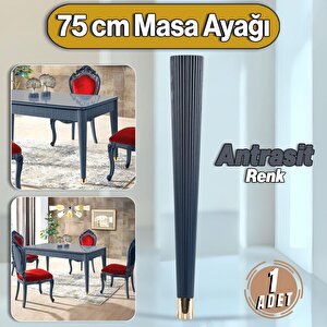 Suit Masa Dresuar Ayağı 75 Cm Plastik Antrasit Mutfak Yemek Masası Mobilya Ayakları Antrasit Gri