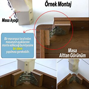 4 Adet Rosa Masa Dresuar Ayağı 75 Cm Plastik Beyaz Ayak Mutfak Yemek Masası Mobilya Ayakları Beyaz