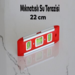 Mini Su Terazisi 22 Cm İnşaat Duvar Fayans Marangoz Mühendislik Ölçüm Aluminyum Eğik Ölçme