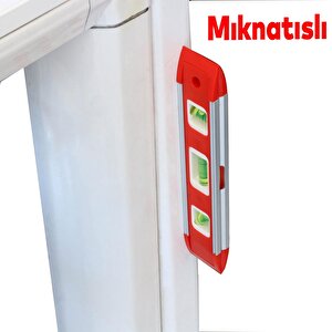 Mini Su Terazisi 22 Cm İnşaat Duvar Fayans Marangoz Mühendislik Ölçüm Aluminyum Eğik Ölçme