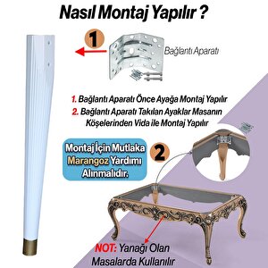 4 Adet Suit Masa Dresuar Ayağı 75 Cm Plastik Beyaz Ayak Mutfak Yemek Masası Mobilya Ayakları Beyaz