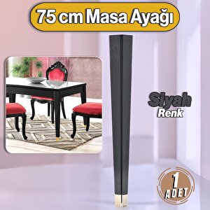 Elit Masa Dresuar Ayağı 75 cm Plastik Siyah Ayak Mutfak Yemek Masası Mobilya Ayakları