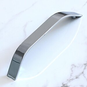 Volga Metal Krom Kulp 128 Mm 12.8 Cm Mobilya Çekmece Mutfak Dolabı Dolap Kulpları Kapak Kulpu Kulbu