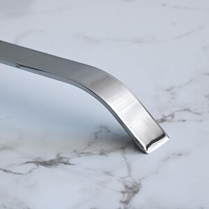 Volga Metal Krom Kulp 128 Mm 12.8 Cm Mobilya Çekmece Mutfak Dolabı Dolap Kulpları Kapak Kulpu Kulbu