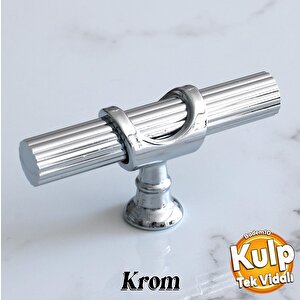 Arsin Krom Metal Kulp Düğme Çekmece Mutfak Mobilya Dolabı Dolap Kapak Kulpu Kulbu Kulpları Krom Renk