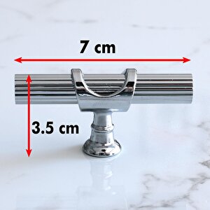 Arsin Krom Metal Kulp Düğme Çekmece Mutfak Mobilya Dolabı Dolap Kapak Kulpu Kulbu Kulpları Krom Renk