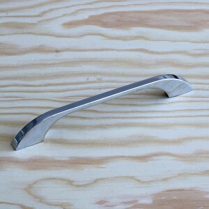 Ezgi Metal Krom Kulp 128 Mm 12.8 Cm Mobilya Çekmece Mutfak Dolabı Dolap Kulpları Kapak Kulpu Kulbu