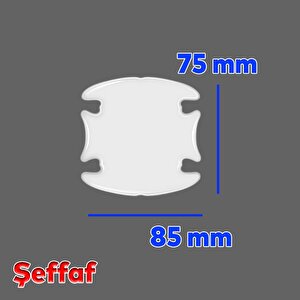 Araba Araç Otomobil Kapı Kolu Kendinden Yapışkanlı 85x75 Mm Çizik Önleyici Koruyucu Bandı 5'li̇ Bant
