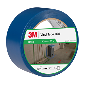 3m 764i Mavi Genel Amaçlı Vinil Bant 50 Mm X 33 Mt