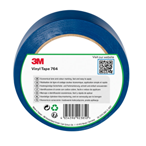 3m 764i Mavi Genel Amaçlı Vinil Bant 50 Mm X 33 Mt