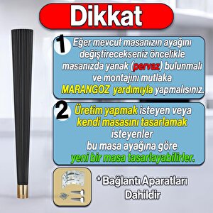 Suit Masa Dresuar Ayağı 75 Cm Plastik Siyah Ayak Mutfak Yemek Masası Mobilya Ayakları Siyah