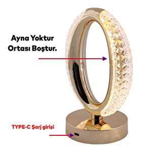 Modern Dekoratif Romantik Süsleme Masa Lambası Ledli Beyaz Sarı Soft Işıldak Şarjlı Masa Gece Lamba