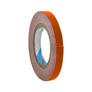 Yapışkanlı Neon Bisiklet Motosiklet Araba Jant Bandı 7 Mm X 7 Metre Turuncu Reflektif Parlayan Bant