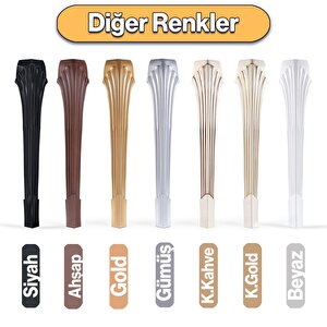 Sütun Masa Dresuar Ayağı 77 Cm Plastik Ayak Ahşap Desenli Mutfak Yemek Masası Mobilya Ayakları