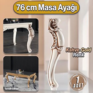 Valenta Masa Dresuar Ayağı 76 Cm Plastik Ayak Mutfak Yemek Masası Mobilya Ayakları Krem Kahve
