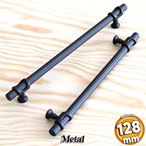 Arsin Siyah Metal Kulp 128 Mm-12.8 Cm Mobilya Çekmece Mutfak Dolabı Dolap Kapak Kulpları Kulbu Kulpu