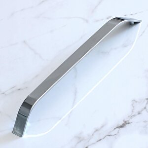 Volga Krom Metal Kulp 224 Mm 22.4 Cm Mobilya Çekmece Mutfak Dolabı Dolap Kulpları Kapak Kulpu Kulbu