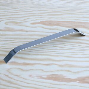 Volga Krom Metal Kulp 224 Mm 22.4 Cm Mobilya Çekmece Mutfak Dolabı Dolap Kulpları Kapak Kulpu Kulbu
