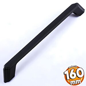 Gökçe Kulp Siyah Metal 160 Mm - 16 Cm Mobilya Mutfak Çekmece Dolap Dolabı Kapak Kulbu Kulpu Kulpları