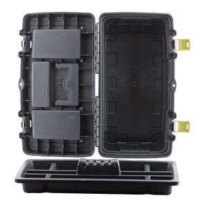 Taşınabilir Kulplu Bölmeli Takım Çantası Alet Çanta 49 Cm Plastik Açma Kapatmalı 19'' İnç Organizer