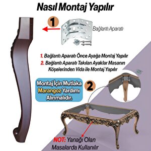 Rosa Masa Dresuar Ayağı 75 Cm Plastik Ahşap Desenli Ayak Mutfak Yemek Masası Mobilya Ayakları