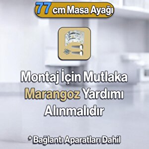 4 Adet Sütun Masa Dresuar Ayağı 77 Cm Plastik Ayak Gold Altın Mutfak Yemek Masası Mobilya Ayakları