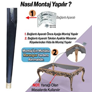 4 Adet Suit Masa Dresuar Ayağı 75 cm Plastik Siyah Ayak Mutfak Yemek Masası Mobilya Ayakları Siyah