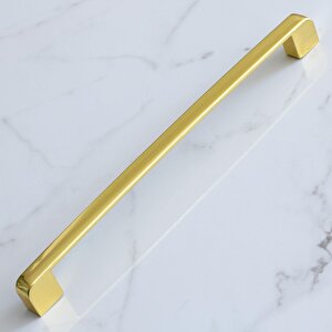 Gölcük Oval Gold Mobilya Mutfak Dolabı Çekmece Dolap Kapak Kulpu Kulbu 224 Mm Metal Kulp Altın