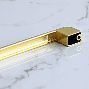 Gölcük Oval Gold Mobilya Mutfak Dolabı Çekmece Dolap Kapak Kulpu Kulbu 224 Mm Metal Kulp Altın
