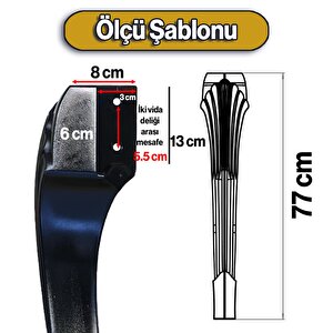 4 Adet Sütun Masa Dresuar Ayağı 77 Cm Plastik Ayak Siyah Mutfak Yemek Masası Mobilya Ayakları Siyah